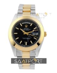 Rolex Day Date Two Tone Black Dial