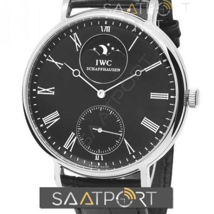 Replika saat modelleri İwc Portofino Black dial IW510102