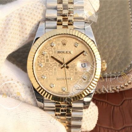 Rolex Bayan Saati Datejust 36mm Sarı Kadran Jübile