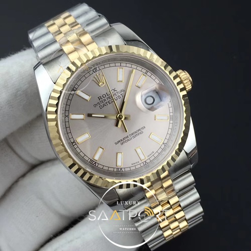 DateJust 36 116234 GMF 11 Best Edition YG Wrapped Silver Dial on SSYG Jubilee Bracelet A3235 2
