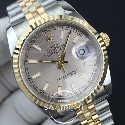 DateJust 36 116234 GMF 11 Best Edition YG Wrapped Silver Dial on SSYG Jubilee Bracelet A3235 4