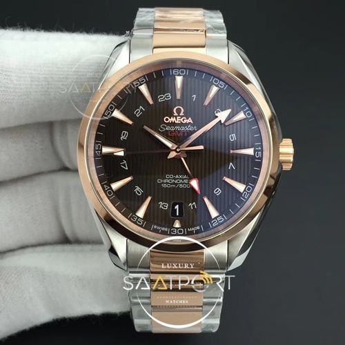 Omega Aqua Terra 150M GMT SSRG VSF 11 Best Edition Brown Textured Dial on SSRG Bracelet A8605 Super Clone