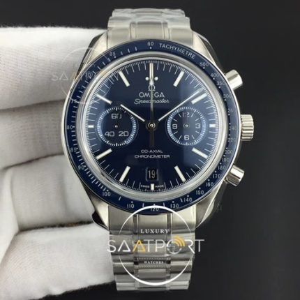 Omega Speedmaster Moonwatch Co-Axial OMF 11 Best Edition Blue Dial on SS Bracelet A9300 v2 (1)
