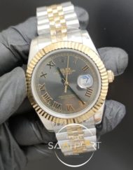 Rolex Saat Oyster Perpetual Datejust Roma Rakamlı Otomatik Jubile Kordon