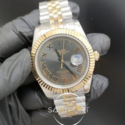 Rolex Saat Oyster Perpetual Datejust Roma Rakamlı Otomatik Jubile Kordon