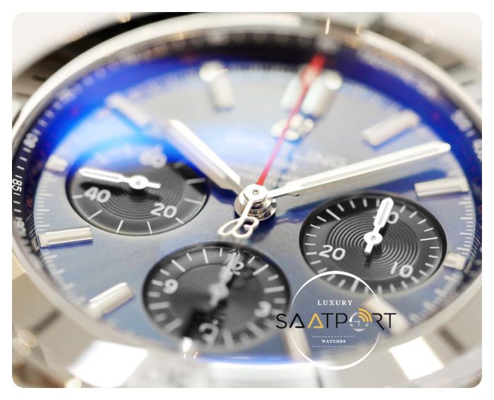 Yeni Breitling Chronomat B01 42mm Çelik Bezel Mavi Kadran ETA