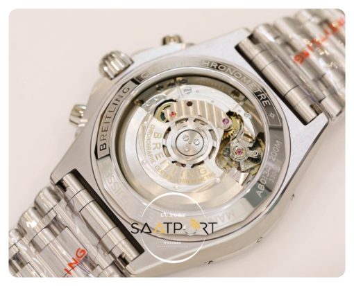 Yeni Breitling Chronomat B01 42mm Siyah Gösterge Beyaz Kadran ETA