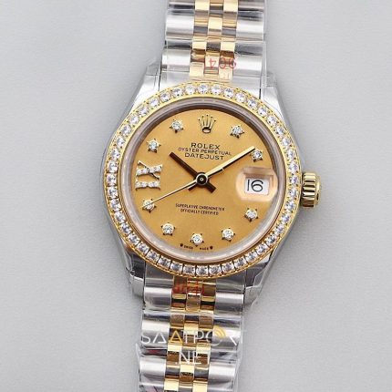 Rolex Lady Datejust 28mm Baget Taşlı Gold Kadran Eta Saat