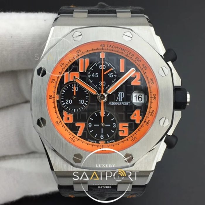 Royal Oak Offshore JF 11 Best Edition Volcano on Black Leather Strap A3126 V2 w Cyclops and DW Mod (1)